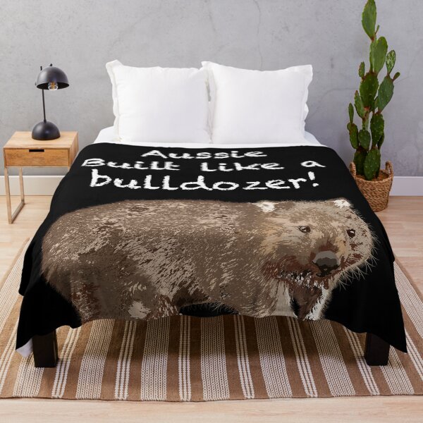 Item preview, Wombat (Vombatus ursinus) Aussie built like a bulldozer! designed and sold by ChrissyWild.