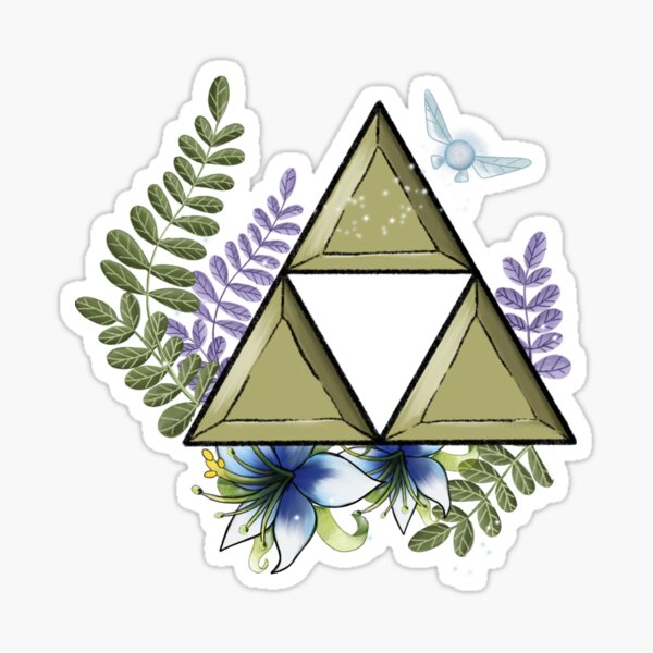 Floral Triforce Sticker