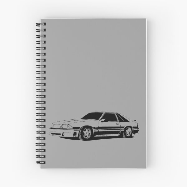 Item preview, Ford Mustang GT (fox body) - stylized black on light background  designed and sold by mal-photography.