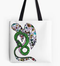 Serpent with Wings of Eyes Tote Bag