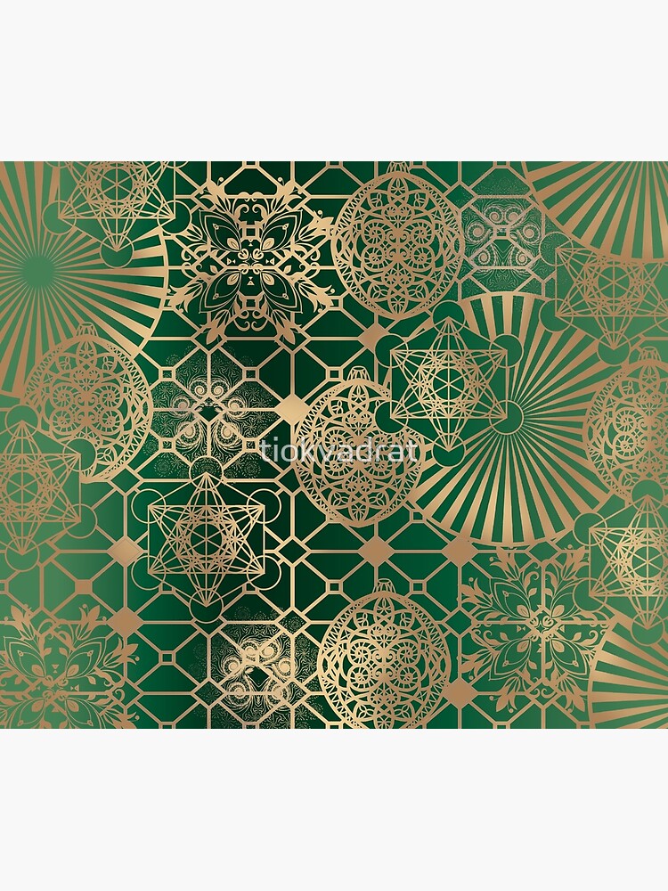 Gold Mandalas and Lace on Eucalyptus by tiokvadrat
