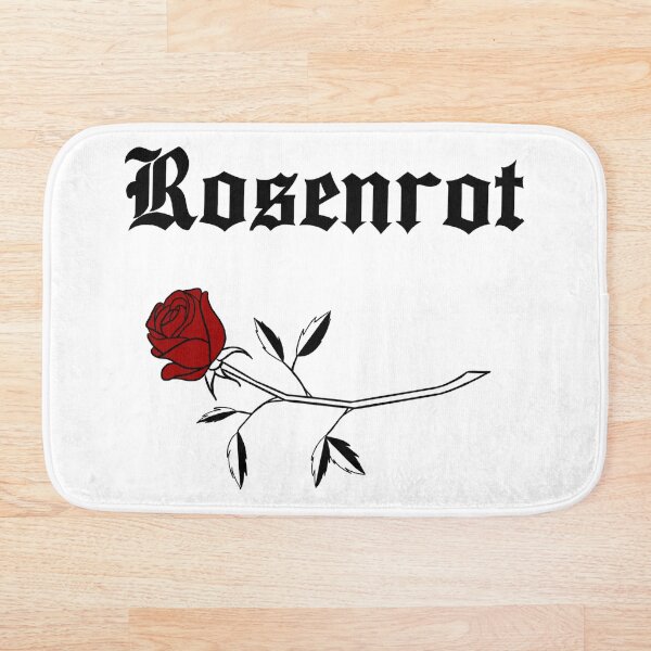 Rosenrot - Negro Alfombra de baño