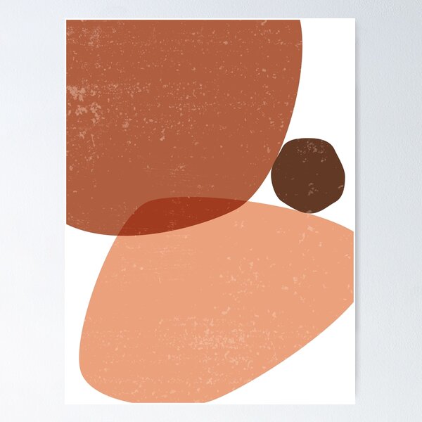 Item preview, Terracotta Abstract 72 - Modern, Contemporary Art - Abstract Organic Shapes - Minimal - Brown designed and sold by Studio Grafiikka.