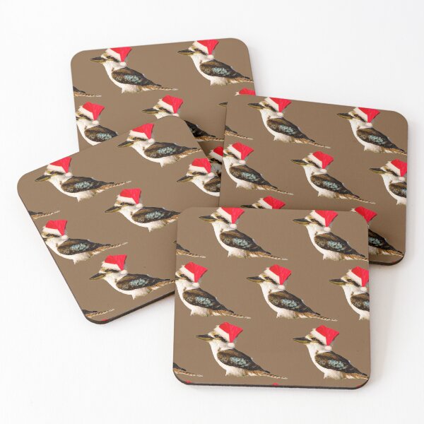 Item preview, Kookaburra, Christmas Kookaburra on Tan background designed and sold by Ohlordi.