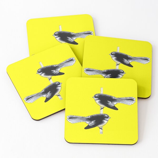 Item preview, Piwakawaka Pair (on yellow) designed and sold by MHen.