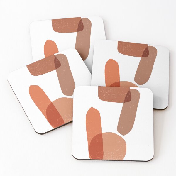 Item preview, Terracotta Abstract 74 - Modern, Contemporary Art - Abstract Organic Shapes - Minimal - Brown designed and sold by Studio Grafiikka.
