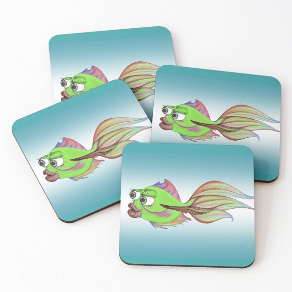 Item preview, Beautiful green fish designed and sold by DinkumDoodles.