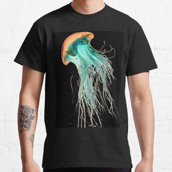 #Jellyfish #Cnidaria #Bioluminescence #Invertebrate underwater science biology fish aquarium swimming Classic T-Shirt