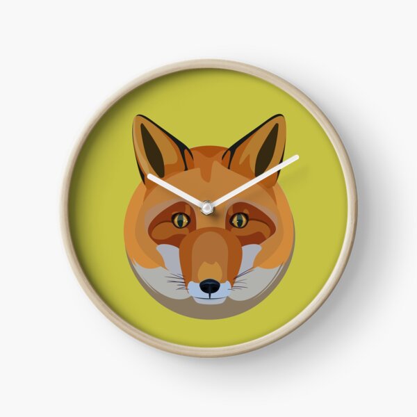 Fox head Clock