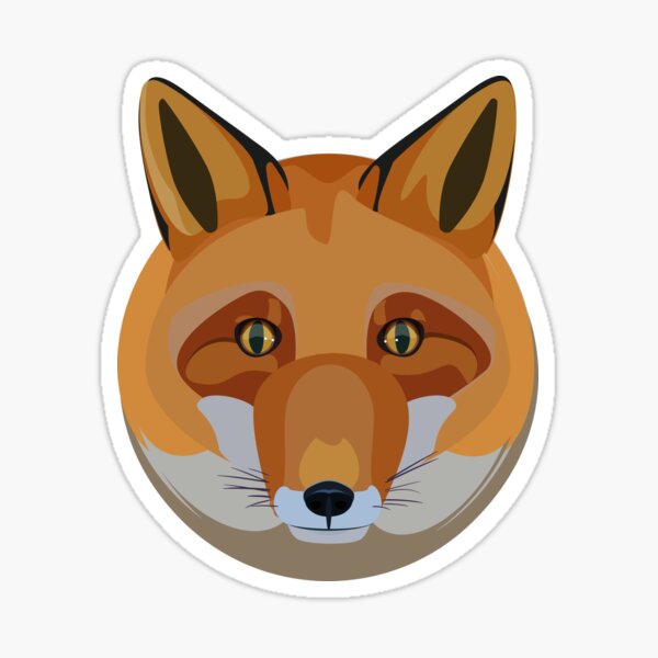 Fox head Sticker