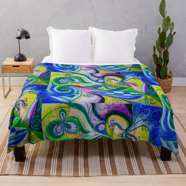 Item preview, Blue Green Tones Movement Abstract designed and sold by BBS ART.