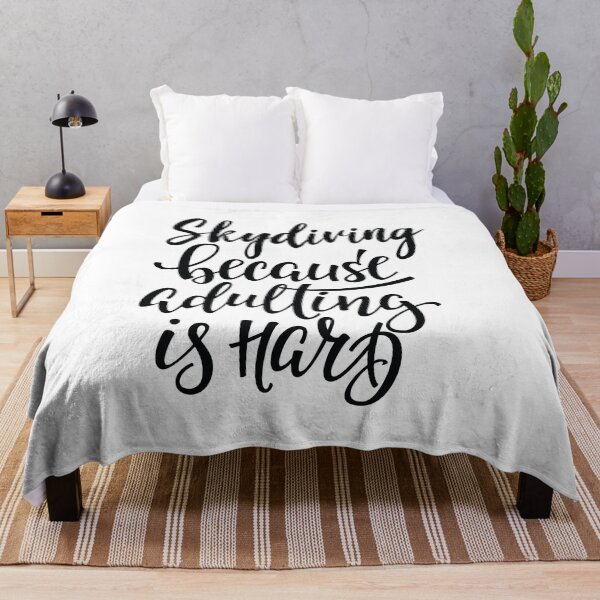Item preview, Skydiving Because Adulting Is Hard designed and sold by ProjectX23.
