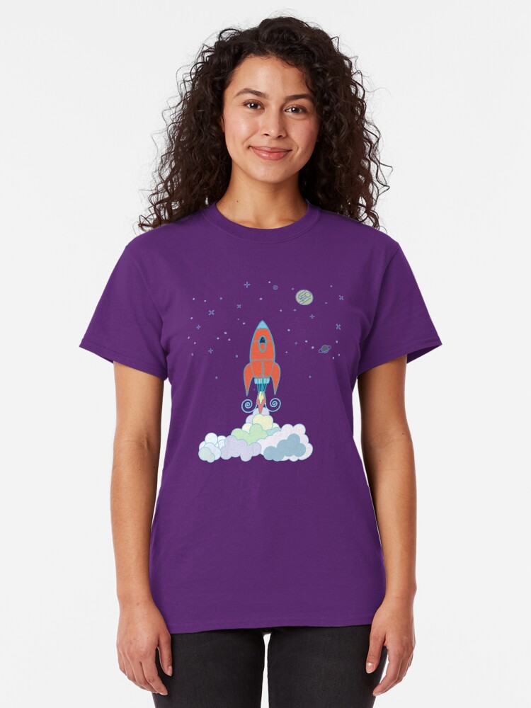 Alternate view of Rocket Launch Classic T-Shirt