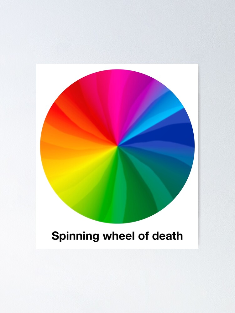 "Spinning wheel of death" Poster for Sale by Tobias1969 Redbubble