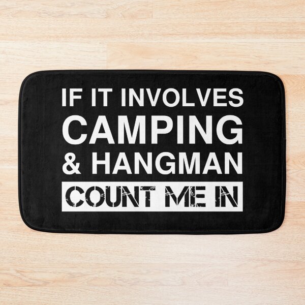 Item preview, Funny Camping And Hangman RV Outdoor Camper designed and sold by Creekman Designs.
