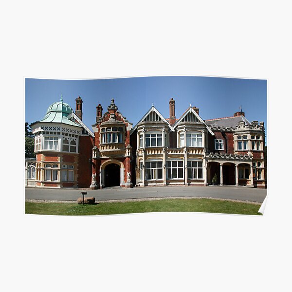 Bletchley Park Mansion Poster