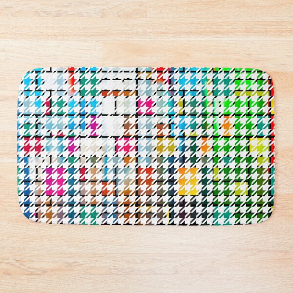 Item preview, Houndstooth Colourful Abstract Modern Art Pattern designed and sold by MarkUK97.