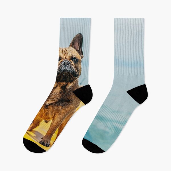 Item preview, French bulldog on canoe designed and sold by wolfgangrainer.