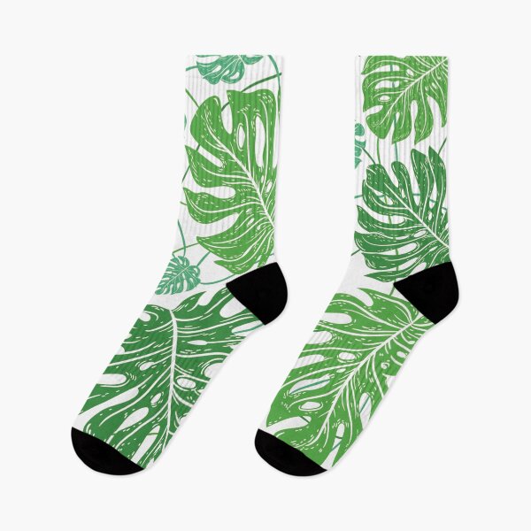 Item preview, Green tropical monstera leaves designed and sold by Jenmag.