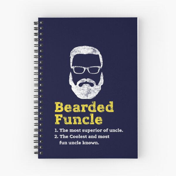 Item preview, Funny Bearded Unshaved Funcle Glasses Distressed Gift designed and sold by niftee.