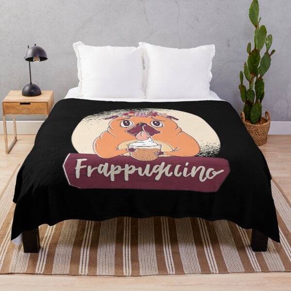 Item preview, Pug with Frappuccino designed and sold by Dibbelchen.