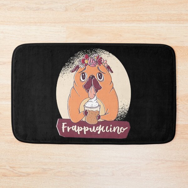 Item preview, Pug with Frappuccino designed and sold by Dibbelchen.