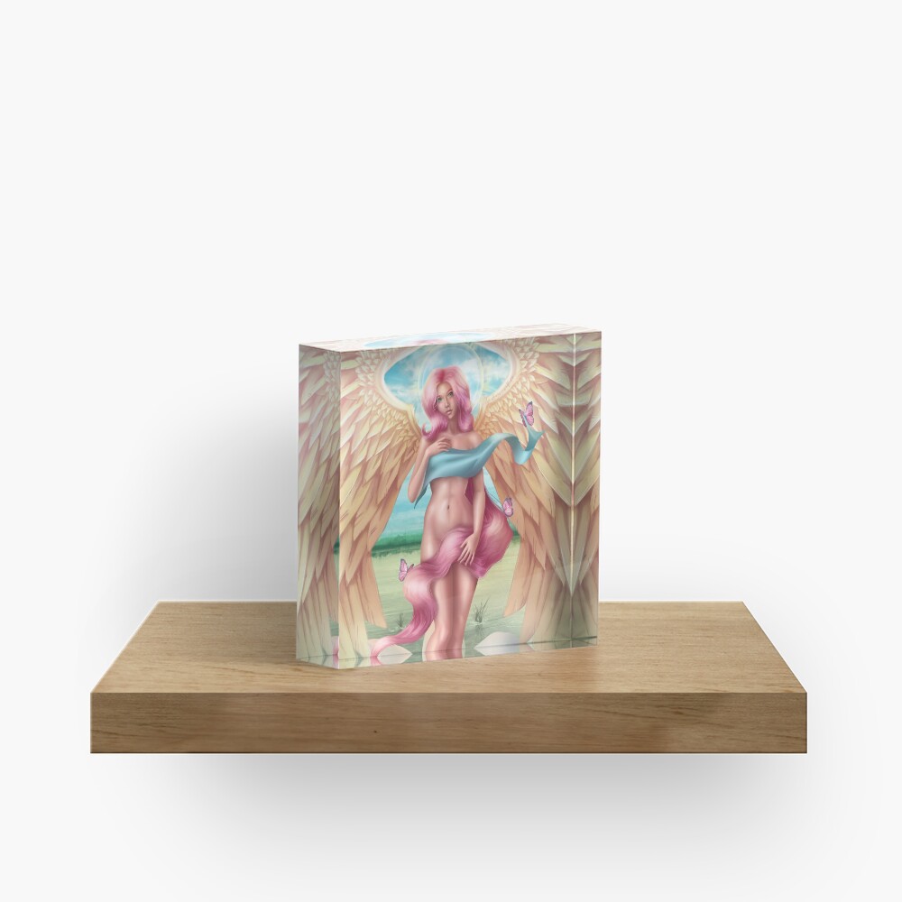 The Birth of an Earthly Angel Acrylic Block