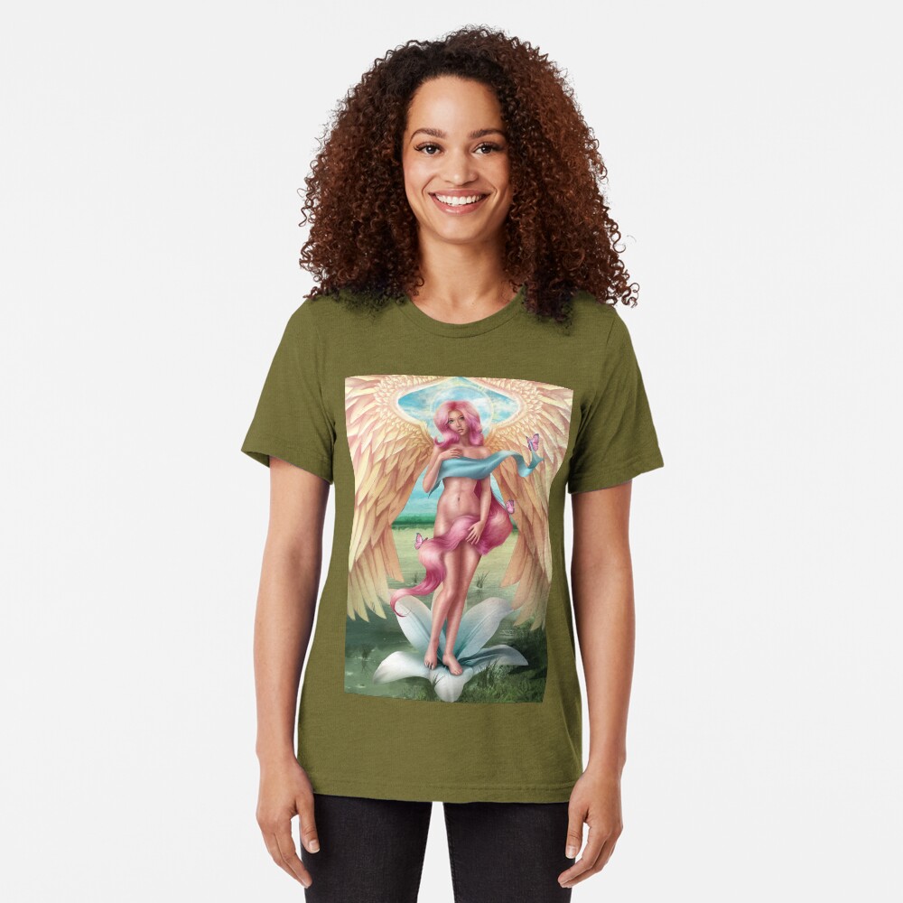 The Birth of an Earthly Angel Tri-blend T-Shirt