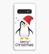 Funda/vinilo para Samsung Galaxy Feliz Navidad Pingüino Emoji