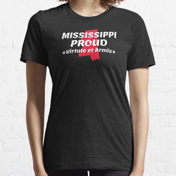 Mississippi Proud State Motto Virtute et Armis print Essential T-Shirt