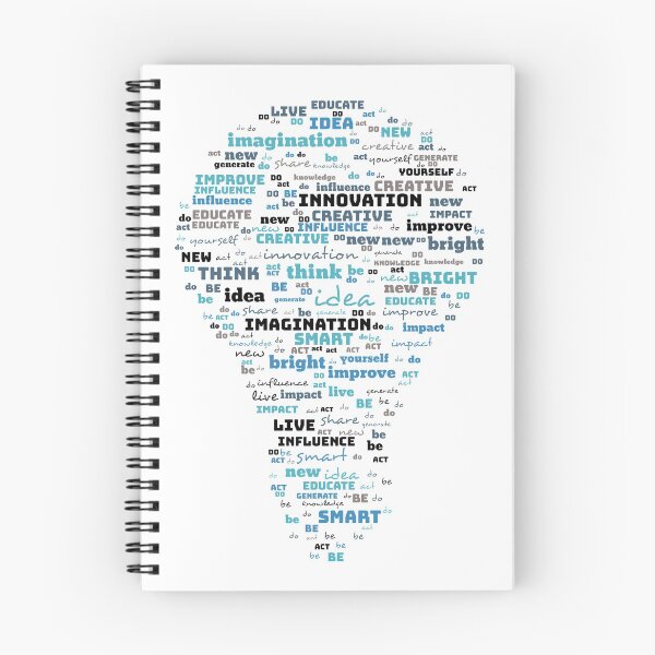 Item preview, Be Creative! Be Smart! Be Yourself! Wordcloud in Blue designed and sold by gphotobox.