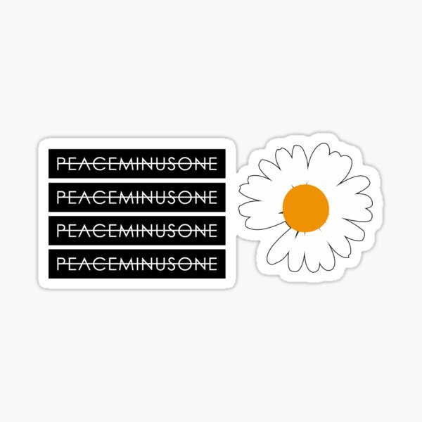 Peaceminusone Stickers for Sale | Redbubble