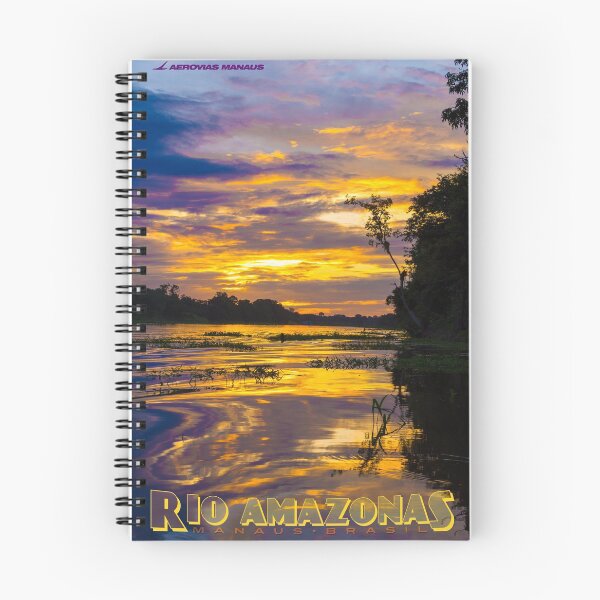 Item preview, Vintage-Style Amazon River Travel Poster (in Portuguese) designed and sold by travelwitheric.