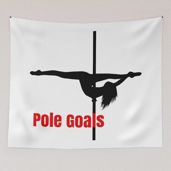 Item preview, Pole Goals Split Pole Dancer Red designed and sold by PoleUnicorn.