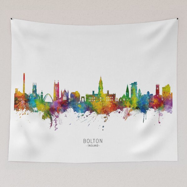 Item preview, Bolton England Skyline designed and sold by ArtPrints.