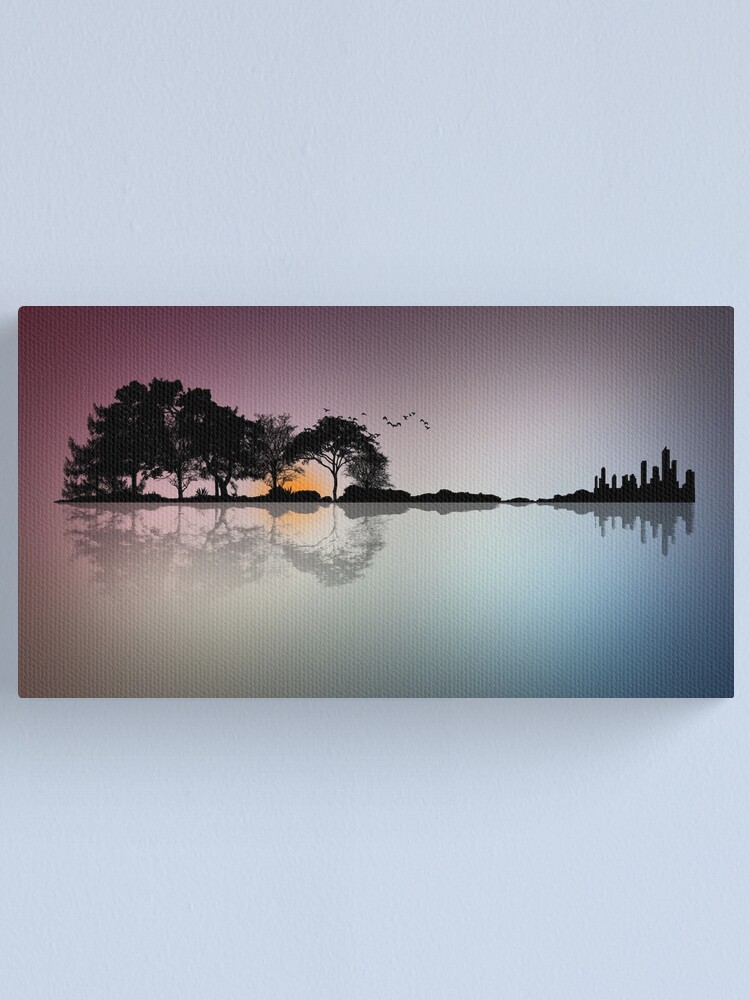 Alternate view of Earths Guitar Canvas Print