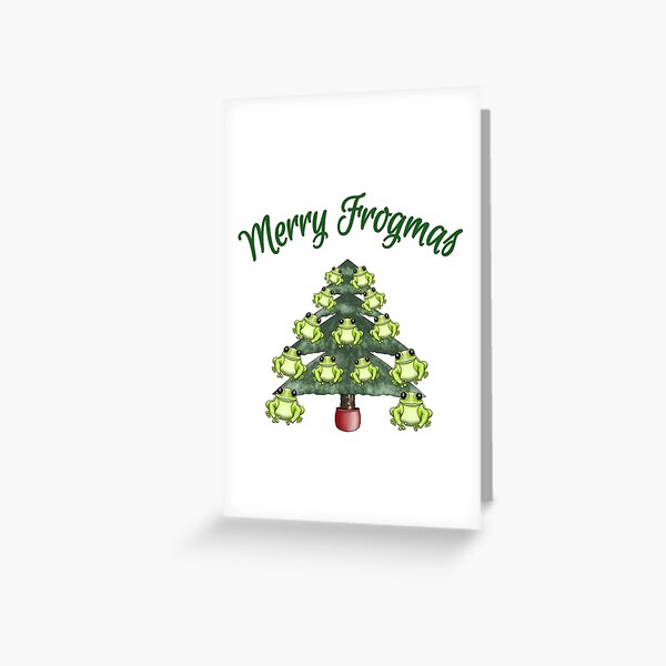 Merry Frogmas Greeting Card