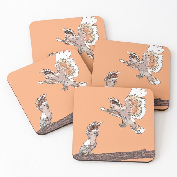 Item preview, Major Mitchell's Cockatoo (Lophochroa leadbeateri) on mandarin designed and sold by ChrissyWild.