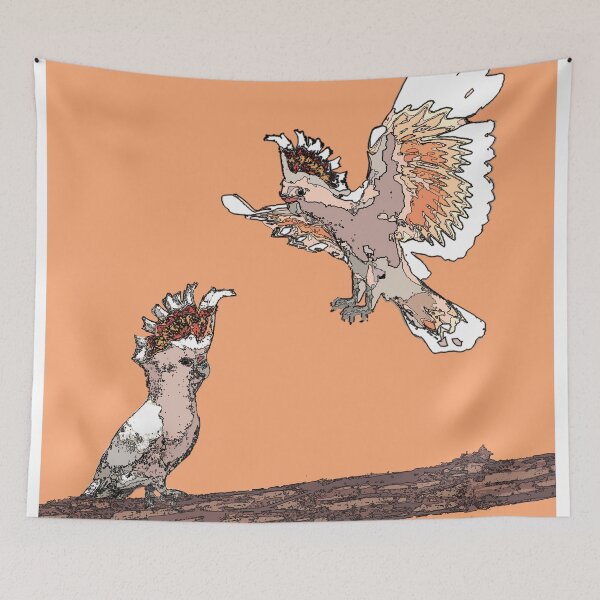 Item preview, Major Mitchell's Cockatoo (Lophochroa leadbeateri) on mandarin designed and sold by ChrissyWild.