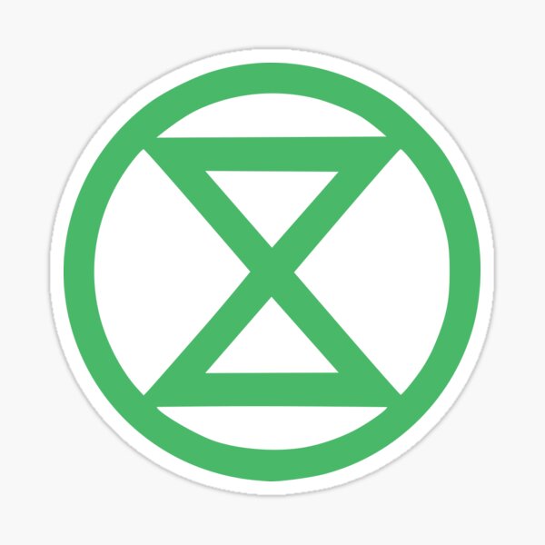 Extinction Rebellion Logo Sticker