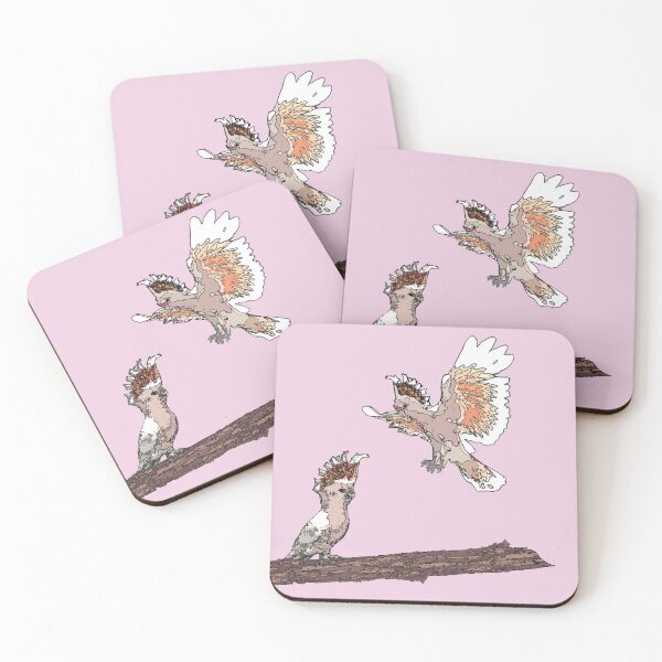 Item preview, Major Mitchell's Cockatoo (Lophochroa leadbeateri) on pink designed and sold by ChrissyWild.