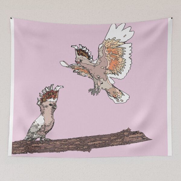 Item preview, Major Mitchell's Cockatoo (Lophochroa leadbeateri) on pink designed and sold by ChrissyWild.