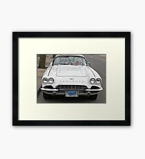 Old 1962 Corvette Front Framed Print