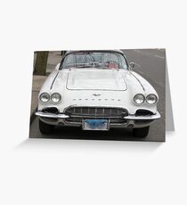 Old 1962 Corvette Front Greeting Card