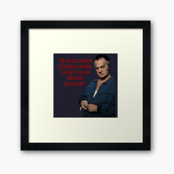 Sopranos - Paulie Walnuts Framed Art Print