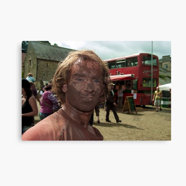 The Man behind the Mud Canvas Print