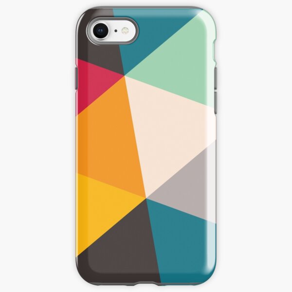 Bunte geometrische Dreiecke (2012) iPhone Robuste Hülle