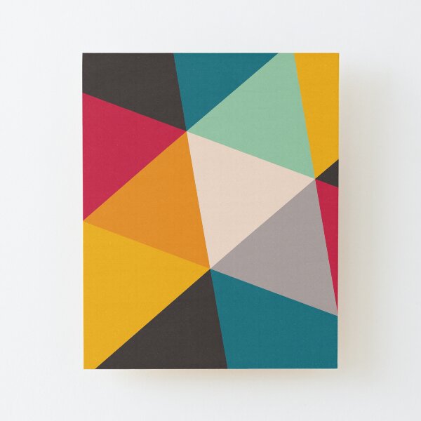 Triangles (2012) Wood Mounted Print