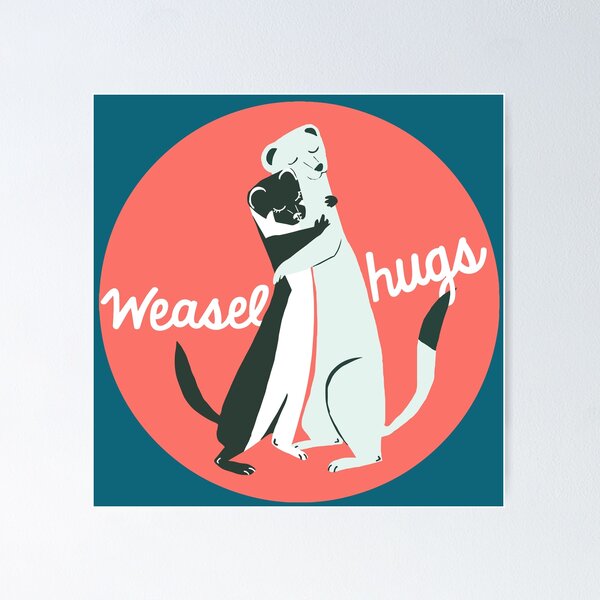 Item preview, Weasel hugs Logo designed and sold by belettelepink.