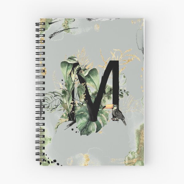 Artikelvorschau, Tropical Rainforest Monogram M entworfen und verkauft von PrettyPersonal.